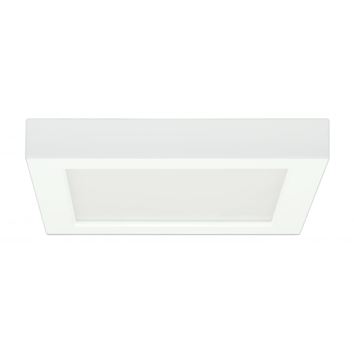 Satco S29332 13.5 watt 7" Flush Mount LED Fixture 2700K Square Shape White Finish 120 volts