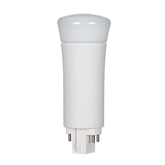 Satco S29858 9 Watt LED PL 4-Pin 3000K 1050 Lumens G24q base 50000 Average rated hours 120 Deg. Beam Angle Type A Ballast dependent