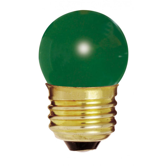 Bulbrite 702407 7.5S11G 7.5W S11 Ceramic Green