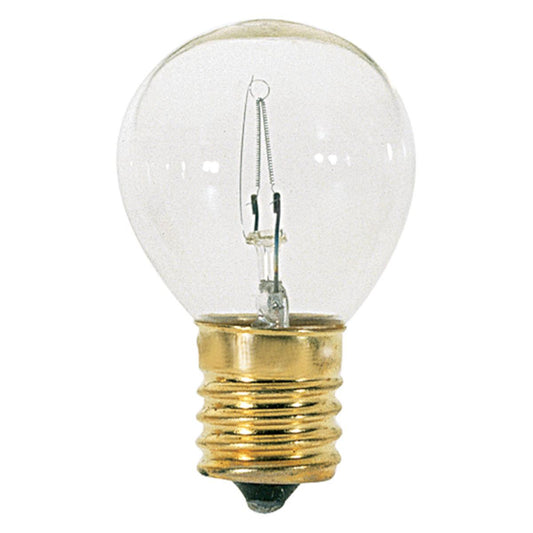 Satco S3718 25 Watt Incandescent S11 Clear 1500 Average rated hours 220 Lumens Intermediate base 120 Volt Carded
