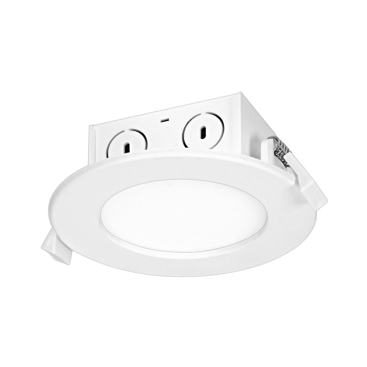 Satco S39057 8.5 watt LED Direct Wire Downlight Edge-lit 4 inch 4000K 120 volt Dimmable