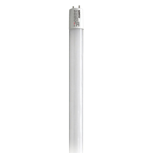 Satco S39903 9 Watt T8 LED 2Ft 5000K Medium Bi Pin base Type B Ballast Bypass Single or Double Ended Wiring