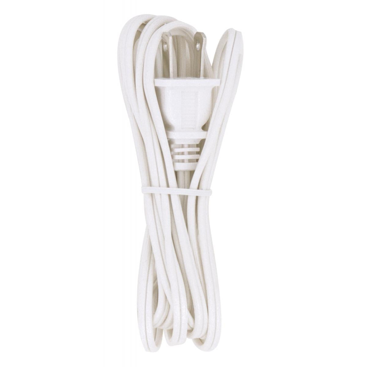 Satco S70-100 8 Foot Cord With Plug White Finish