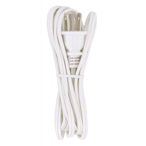 Satco S70-100 8 Foot Cord With Plug White Finish