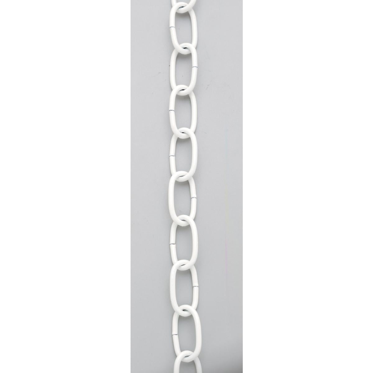 Satco S70-571 8 Gauge Chain White Finish 1 Yard Length