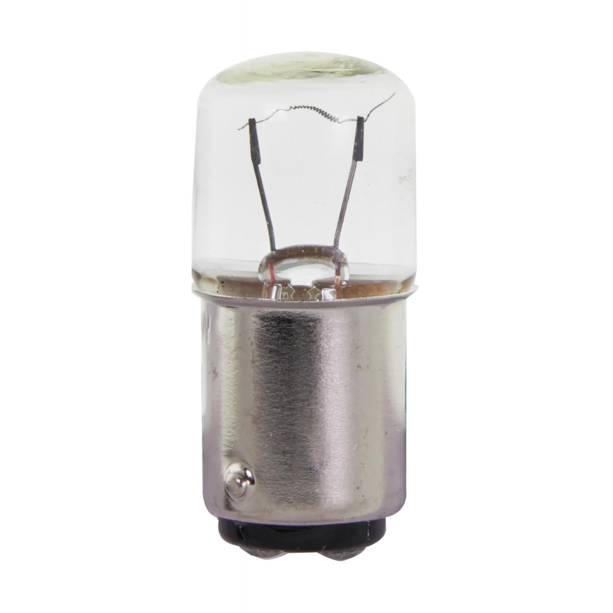 Satco S7767 CM8/A233 5 Watt miniature T5 Clear Double Contact Bayonet base 24 Volt
