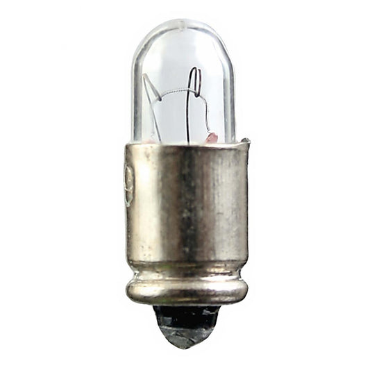 Satco S7830 388 1.12 Watt Miniature T3-1/4 Clear 7000 Average rated hours Midget Grooved base 28 Volt