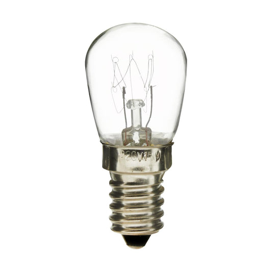 Satco S7939 PYGMY 15T8 120V E14 26X58MM 15 Watt Pygmy Incandescent Clear 1000 Average rated hours 100 Lumens European base 120 Volt