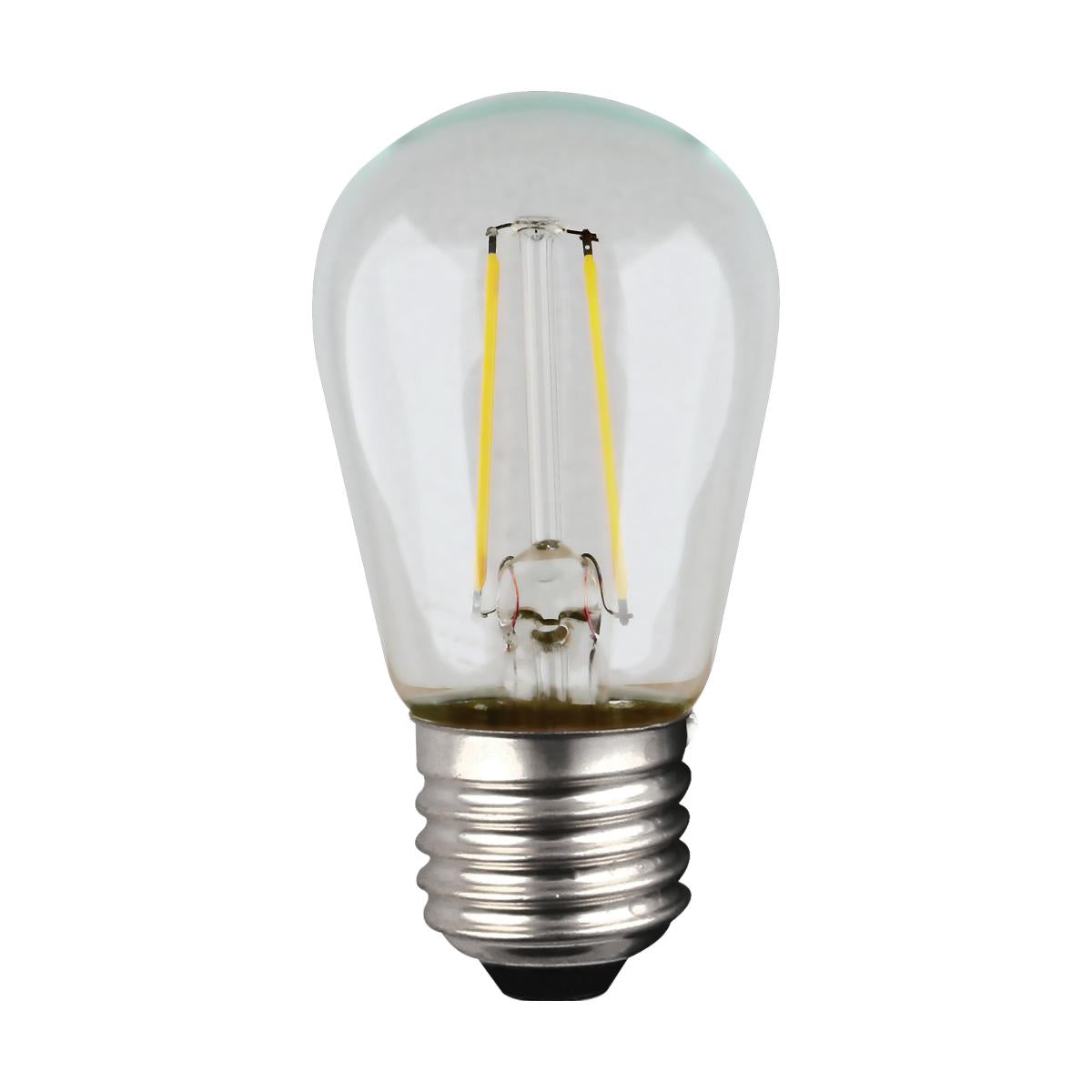 Satco S8021 1WS14/LED/CL/27K/120V/ND/4PK S14 LED String Light Replacement Bulb 2700K 120 Volt Replacement 4-pack