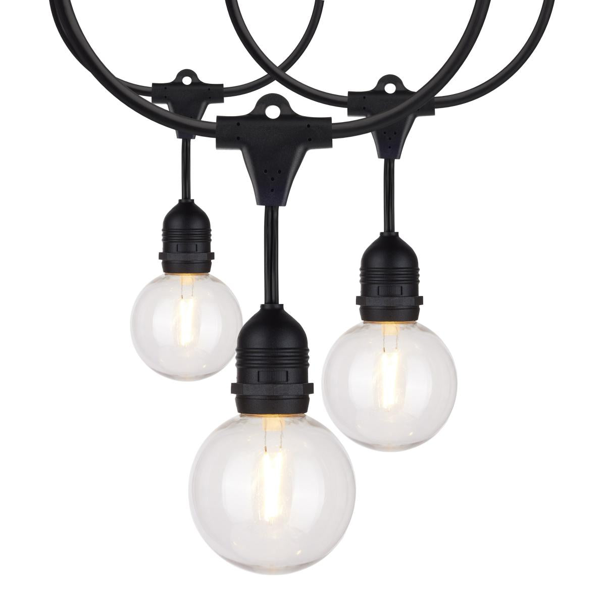 Satco S8034 24FT/LED/SL/G25/822K/120V 24Ft; LED String Light; Includes 12-G25 bulbs; 2000K; 120 Volts