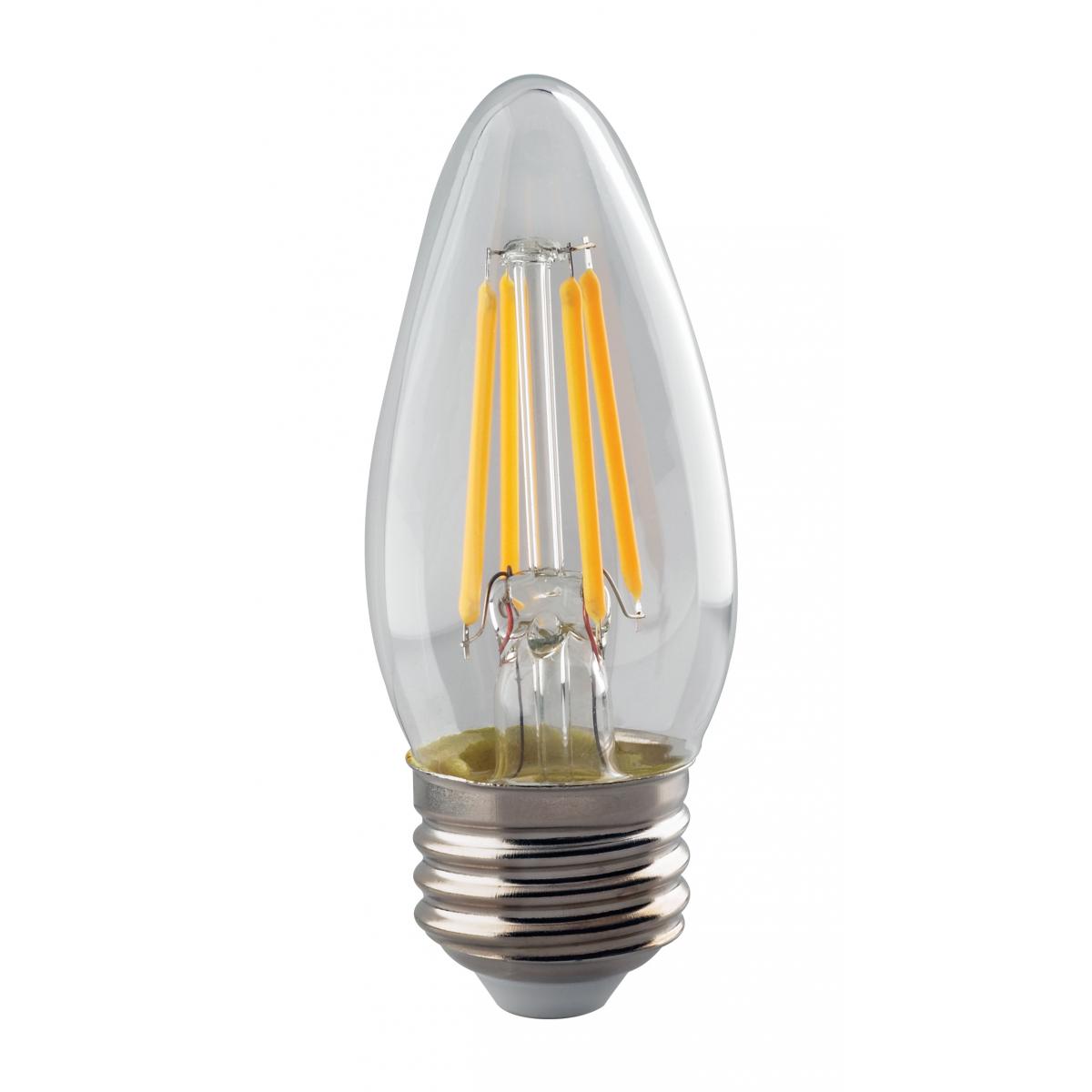 Replacement for Satco S8551 4B11/LED/927/CL/120V/E26 4 Watt B11 LED Clear Medium base 2700K 350 Lumens 120 Volt - NOW S21284
