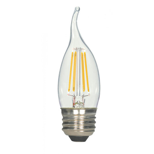 Replacement for Satco S8610 4.5 Watt CA11 LED Clear Medium base 2700K 120 Volt Carded