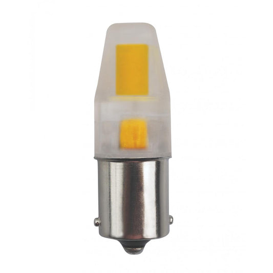 Replacement for Satco S8688 LED/3W/BA15S/CL/3K/12V 3W LED 3000K Clear S.C Bayonet Base 12 Volt AC/DC