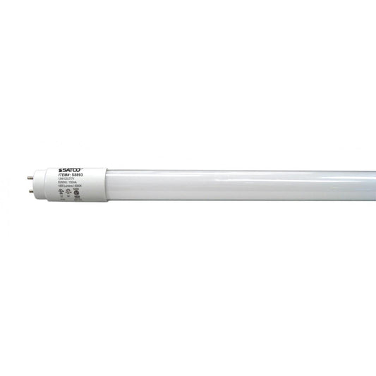 Satco S8893 13T8/LED/48-850/DUAL/BP-DR 13 Watt T8 LED Medium bi-pin base 5000K Type A/B Ballast Dependent or Ballast Bypass