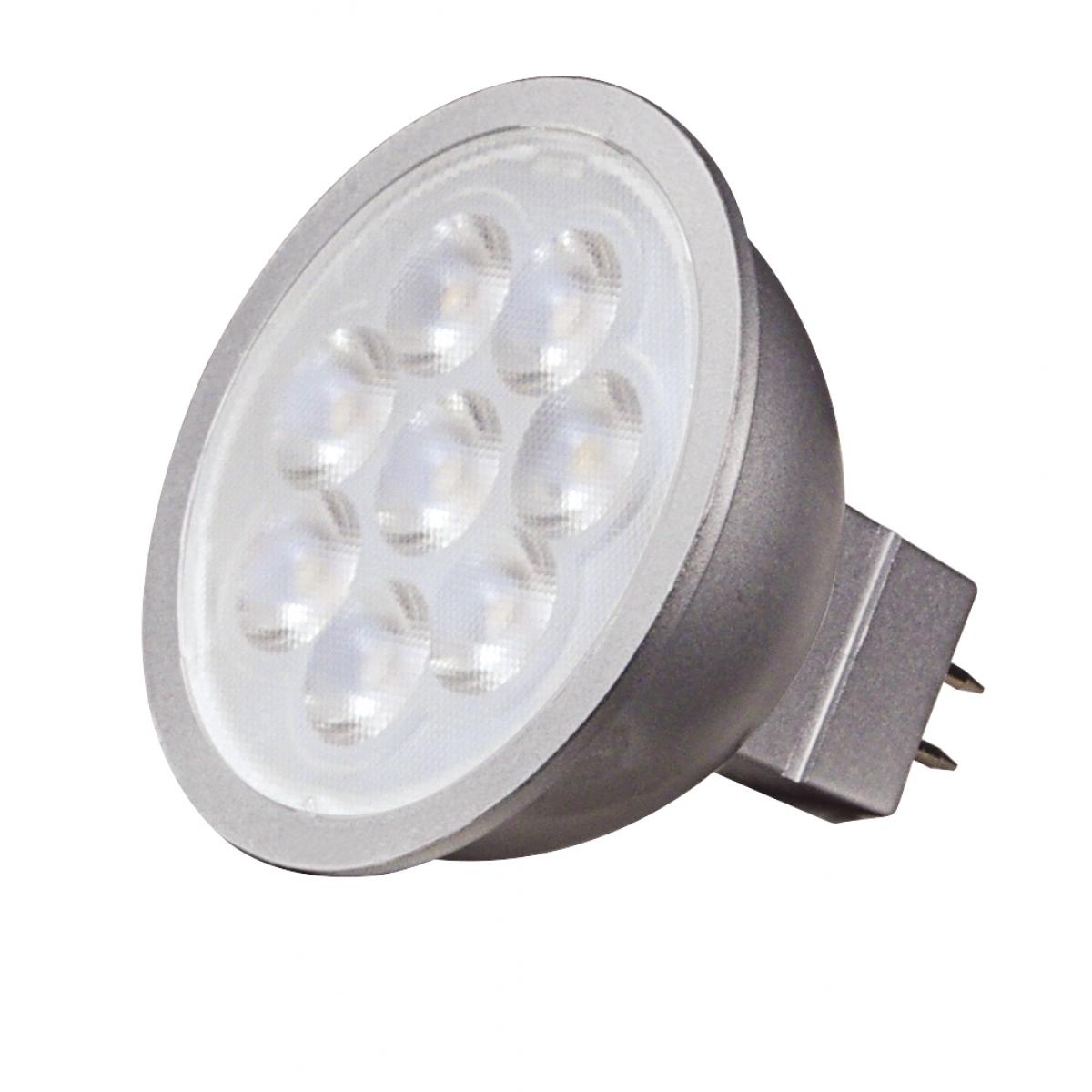 Satco S9490 6.5MR16/LED/25'/27K/12V 6.5 Watt LED MR16 LED 2700K 25 deg. Beam Angle GU5.3 base 12 Volt AC/DC