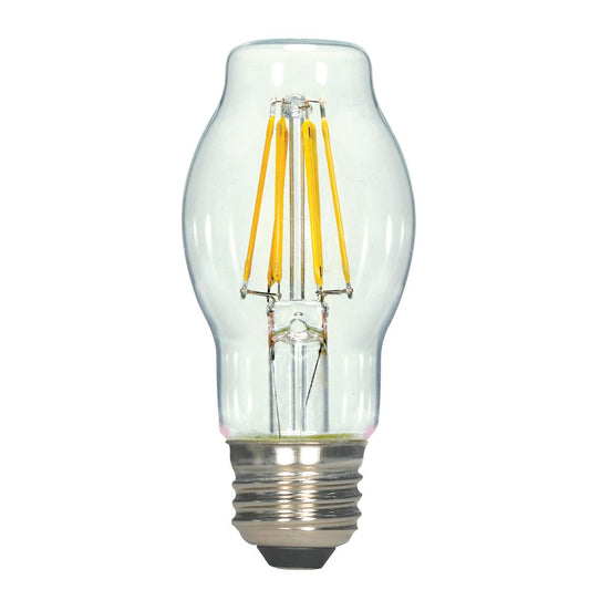 Satco S9575 4.5BT15/CL/LED/E26/27K/120V 4.5 Watt BT15 LED Clear Medium base 2700K 450 Lumens 120 Volt