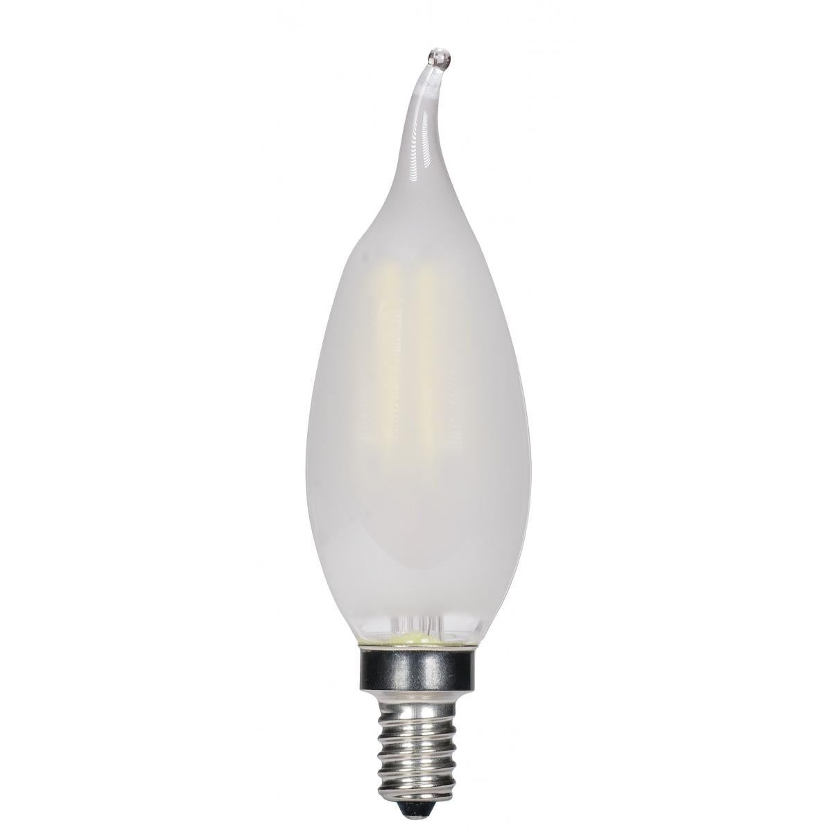 Replacement for Satco S3279 40W Torpedo Incandescent E12 Candelabra Base Frosted - NOW LED S21300