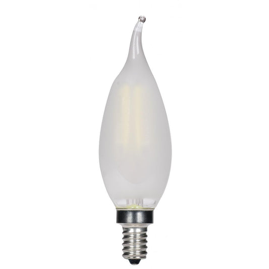 Replacement for Satco S3279 40W Torpedo Incandescent E12 Candelabra Base Frosted - NOW LED S21300