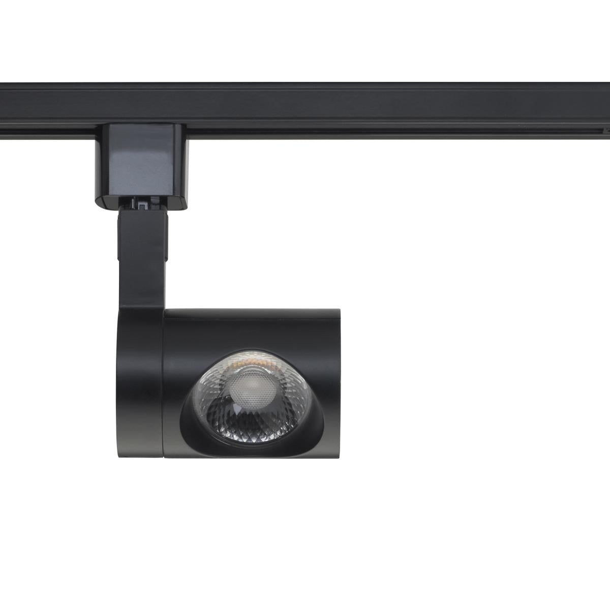 Satco TH444 1 Light - LED - 12W Track Head - Pipe - Black - 36 Deg. Beam