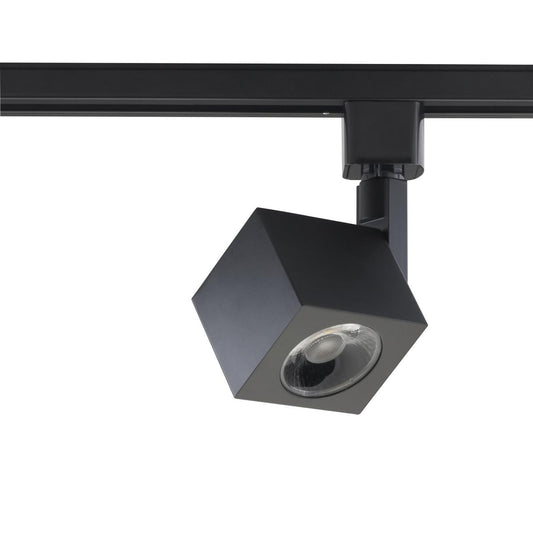 Satco TH464 1 Light - LED - 12W Track Head - Square - Black - 36 Deg. Beam