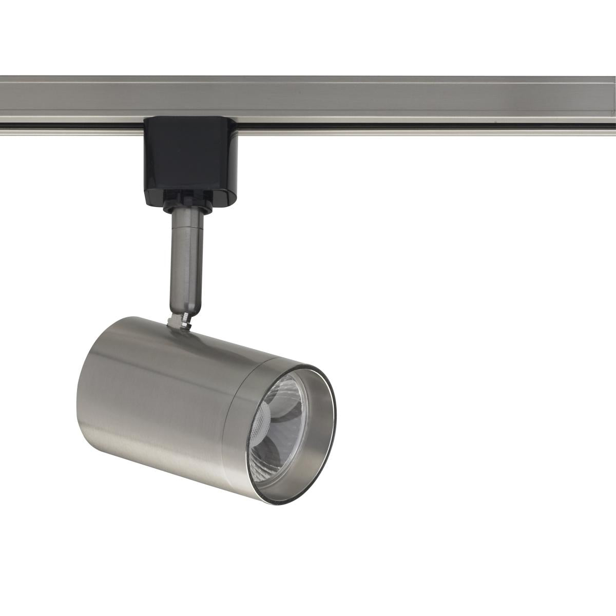 Satco TH475 1 Light - LED - 12W Track Head - Small Cylinder - Brushed Nickel - 24 Deg. Beam