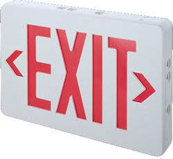 TCP 22743 Red LED Exit Sign Battery Backup