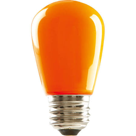 Halco 80523 S14ORG1C/LED Sign Scoreboard LED Light Bulb Orange S14