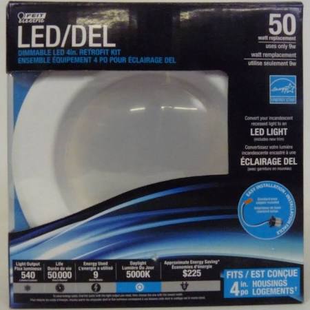 Feit LEDG2R4/850/CAN LED RETROFIT Kit 4in Dim 9.5W 5000K