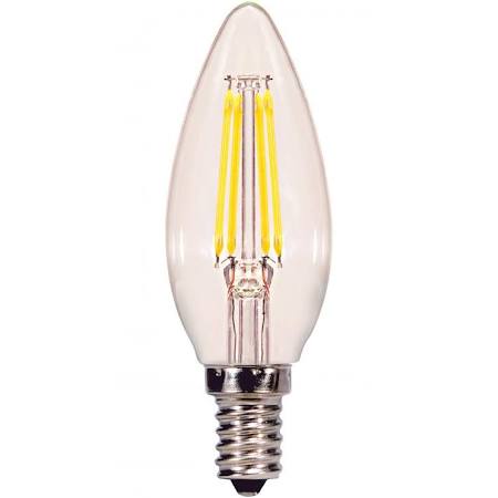 Replacement for Satco S29922 4W CTC/LED/27K/CL/120V LED 4W 2700K C11 E12 Base Light Bulb - NOW S21264