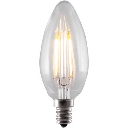 Replacement for Bulbrite 776663 LED4B11/30K/FIL/E12/2 4W Filaments E12 Base B11 Bulb Clear - NOW 776763