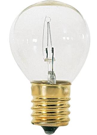 Satco S3628 15 Watt S11 Incandescent Bulb, Clear Intermediate Base