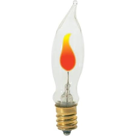 Satco S3761 3W 120V CA5.5 Clear E12 Candelabra Base Incandescent Bulb