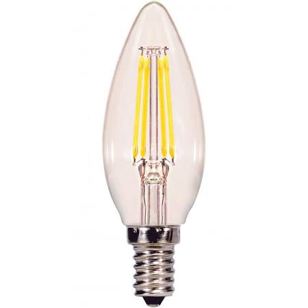 Replacement for Satco S9866 3.5CTC/LED/CL/50K/120V 3W Torpedo Clear Candelabra 5000K - NOW S29866