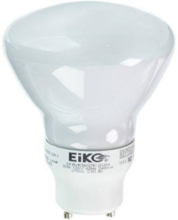 Replacement for Eiko 07733 SP15/R30/27K-GU24 15W 2700K 120V R30 Shaped GU24 Base - NOW LED