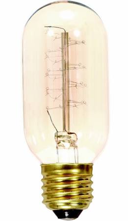 Satco S2416 40T14/CL/32S/120V 40 Watt T14 Incandescent Clear 3000 Average