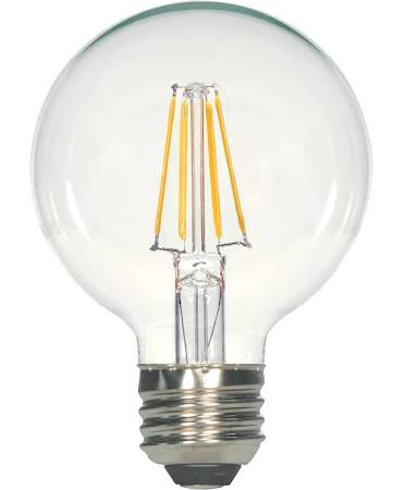 Replacement for Satco S9893 4.5G25/CL/LED/E26/30K/120V 4.5W G25 Globe E26 LED 3000K - NOW S21227