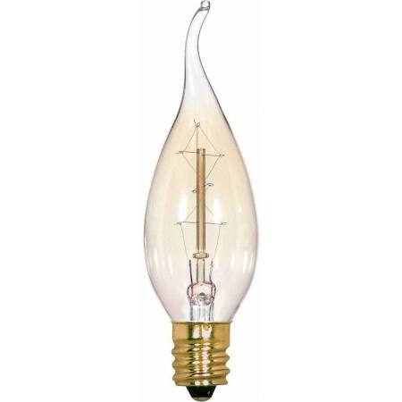 Satco S2418 25CFC/7S/120V VINTAGE 25W CA8 Incandescent